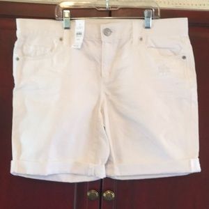 Ann Taylor Loft Denim Shorts 8/29 White NWT